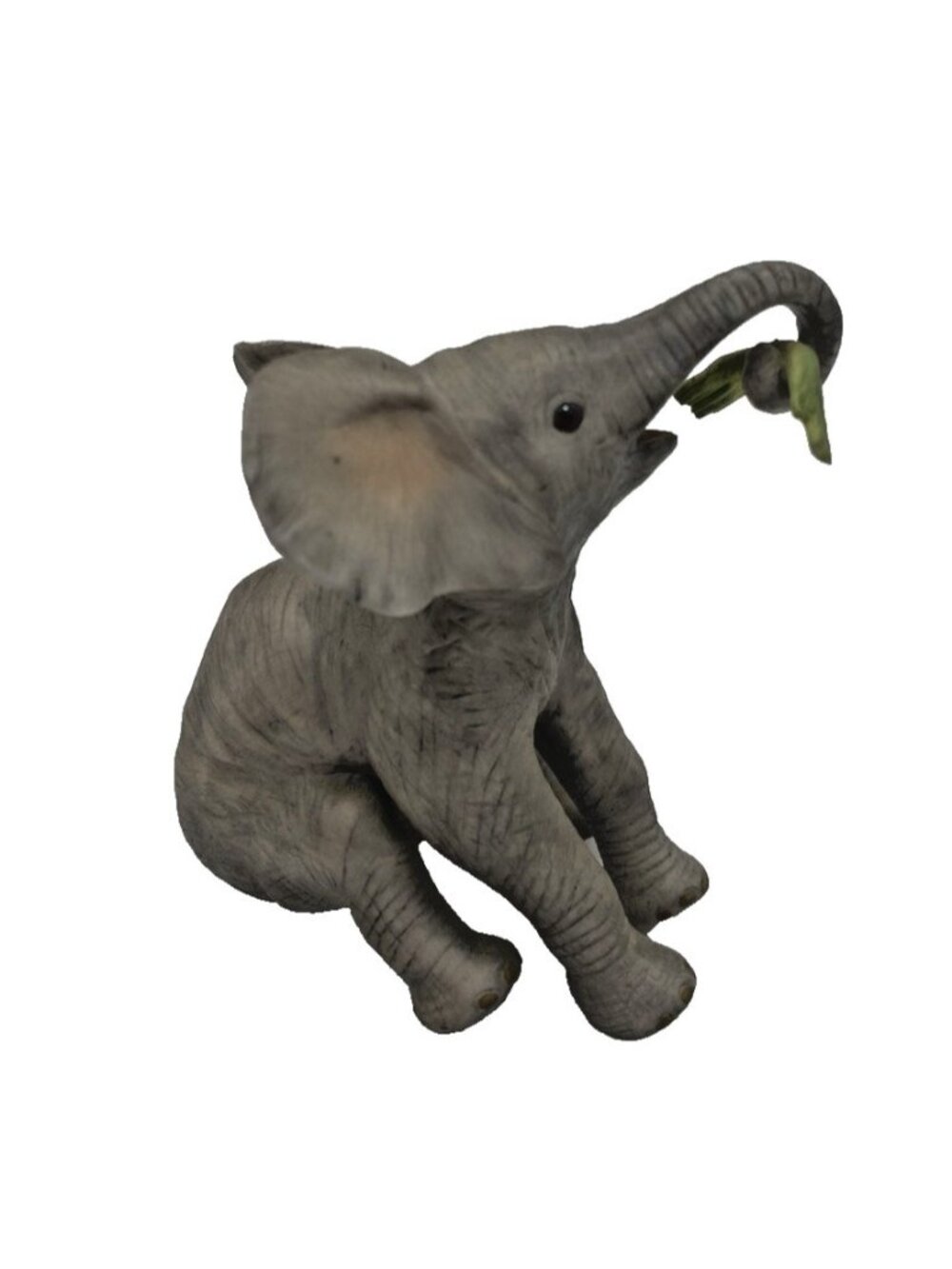 Vintage Lenox Smithsonian African Baby Elephant "Eating" Figurine 1993 Porcelain